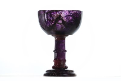 Lot 219 - A Derbyshire Blue John goblet by Edward Fisher
