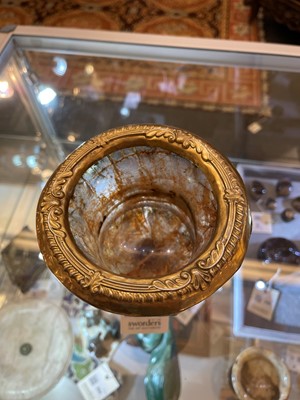 Lot 210 - A pair of George III Derbyshire fluorspar campana vases in the manner of Richard Brown