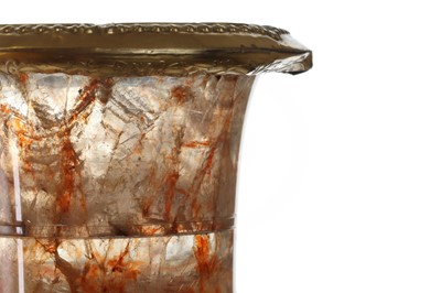 Lot 210 - A pair of George III Derbyshire fluorspar campana vases in the manner of Richard Brown