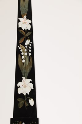 Lot 256 - A large Ashford black marble obelisk