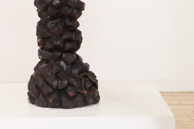 Lot 165 - A pair of large carved walnut monkey waiters