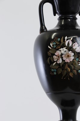 Lot 248 - An Ashford black marble urn