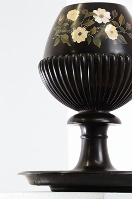 Lot 254 - An Ashford black marble goblet
