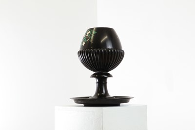Lot 254 - An Ashford black marble goblet