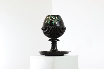 Lot 254 - An Ashford black marble goblet