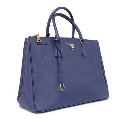 Lot 324 - A Prada royal blue Saffiano bag