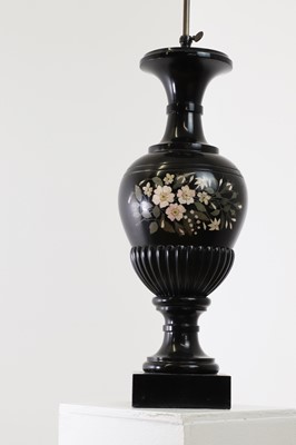 Lot 255 - An Ashford black marble urn