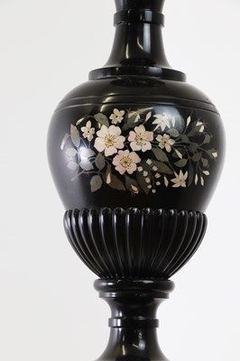 Lot 255 - An Ashford black marble urn