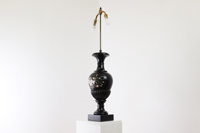 Lot 255 - An Ashford black marble urn