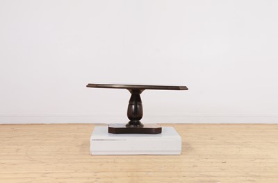 Lot 239 - An Ashford black marble low table by William Arden of Buxton