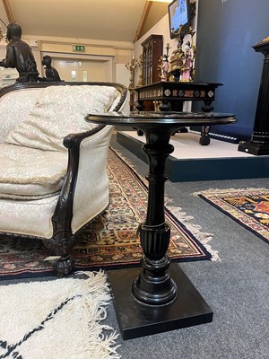 Lot 253 - An Ashford black marble occasional table