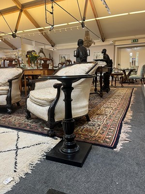 Lot 253 - An Ashford black marble occasional table