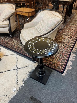 Lot 253 - An Ashford black marble occasional table