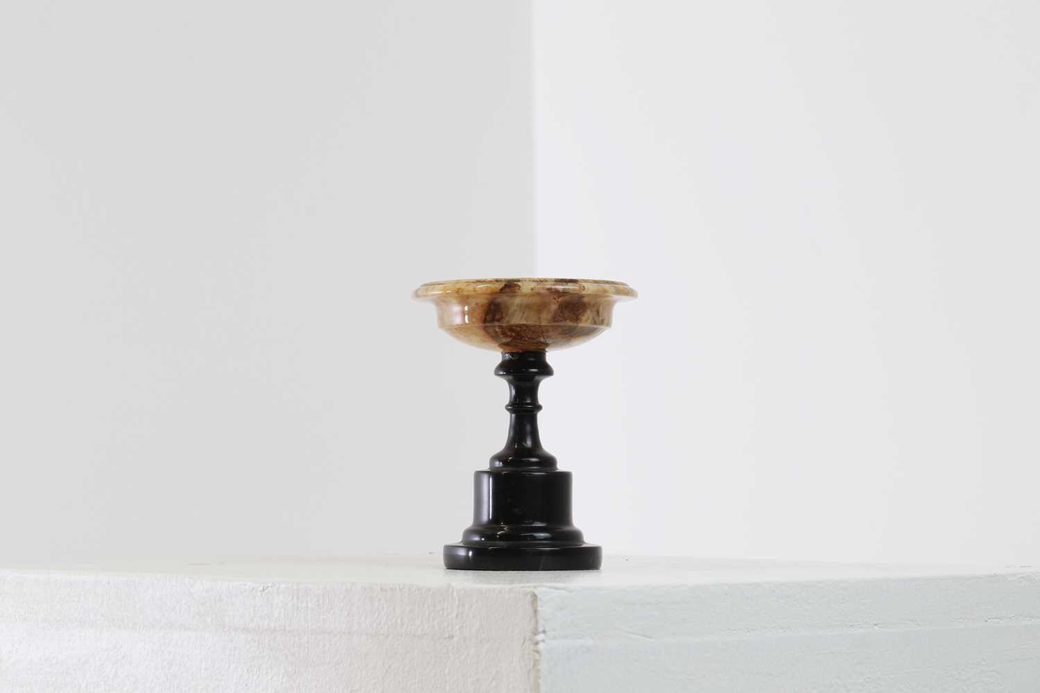 Lot 227 - A Derbyshire fluorspar pedestal dish or tazza