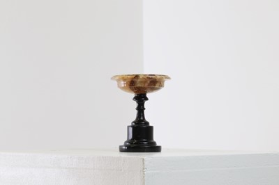 Lot 227 - A Derbyshire fluorspar pedestal dish or tazza