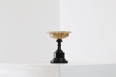 Lot 227 - A Derbyshire fluorspar pedestal dish or tazza