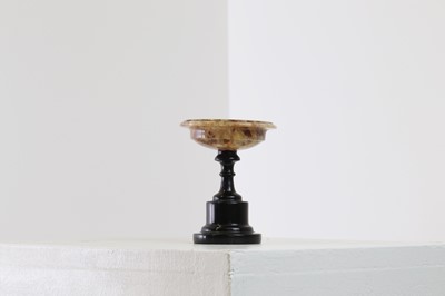 Lot 227 - A Derbyshire fluorspar pedestal dish or tazza