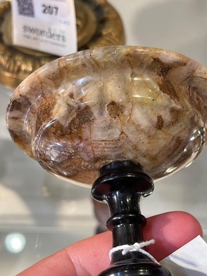 Lot 227 - A Derbyshire fluorspar pedestal dish or tazza
