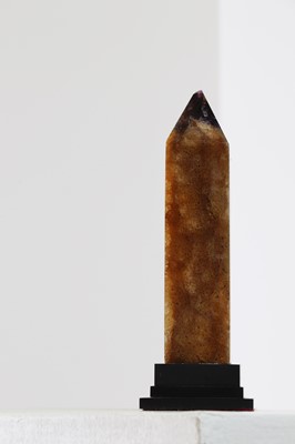 Lot 202 - A Derbyshire Blue John obelisk