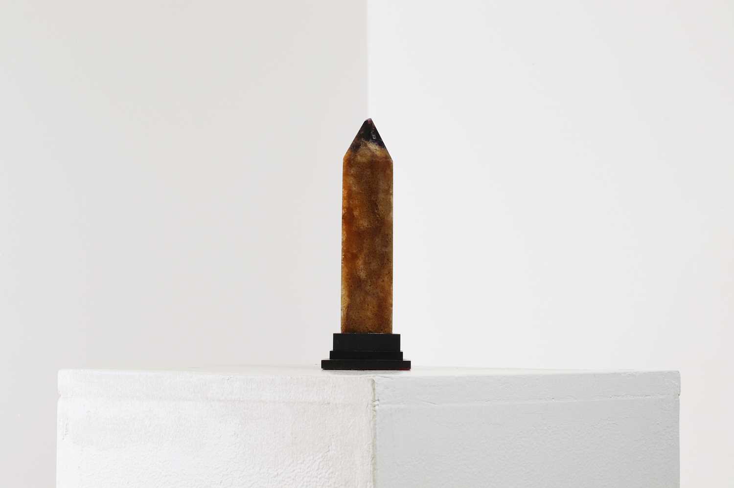 Lot 202 - A Derbyshire Blue John obelisk