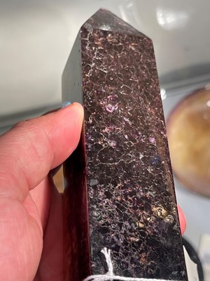 Lot 202 - A Derbyshire Blue John obelisk