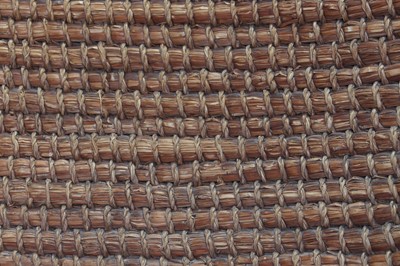 Lot 89 - A pine, straw and seagrass armchair