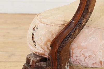 Lot 72 - A Louis XV carved walnut duchesse brisée