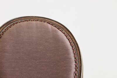 Lot 45 - A pair of George III-style painted open armchairs