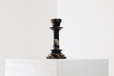 Lot 203 - A Derbyshire Blue John candlestick