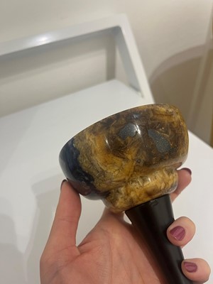 Lot 215 - A Derbyshire Blue John goblet