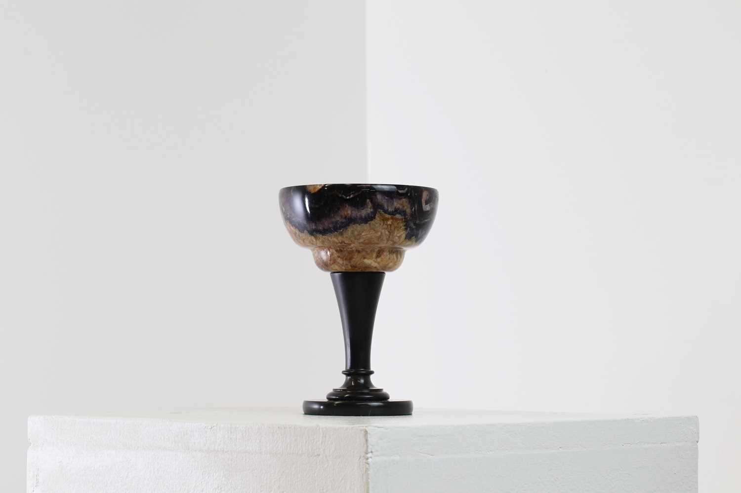Lot 215 - A Derbyshire Blue John goblet