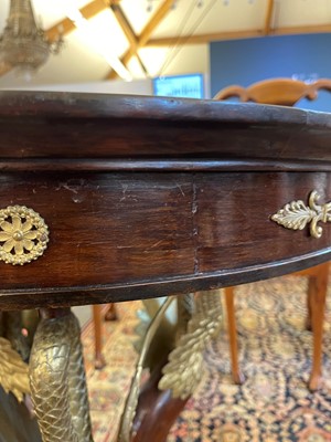 Lot 169 - A mahogany and gilt-metal-mounted guéridon