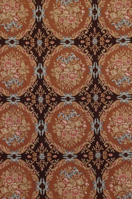 Lot 42 - A flat-weave wool carpet of Aubusson design
