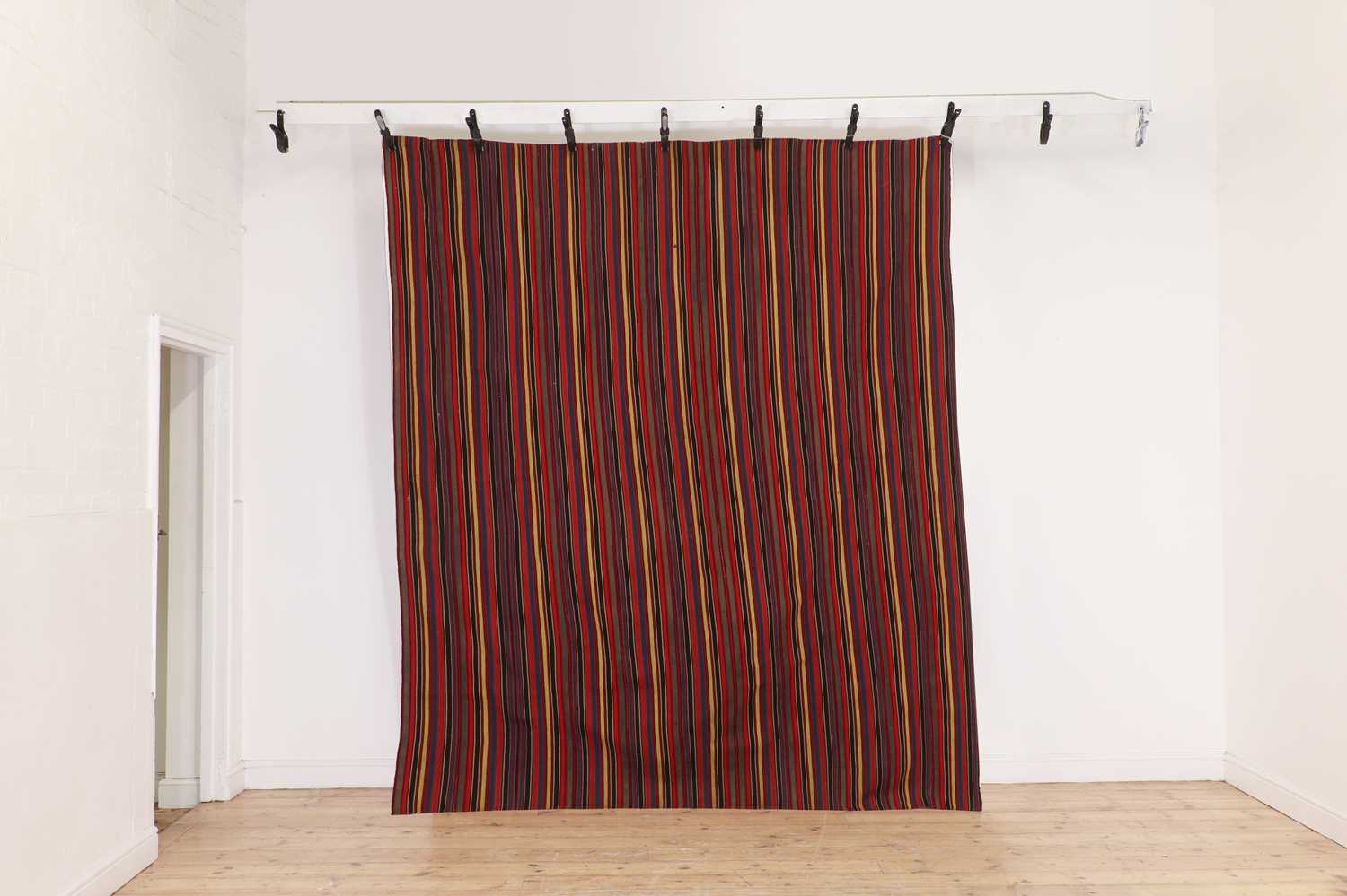 Lot 350 - A Persian djajim flat-weave wool rug