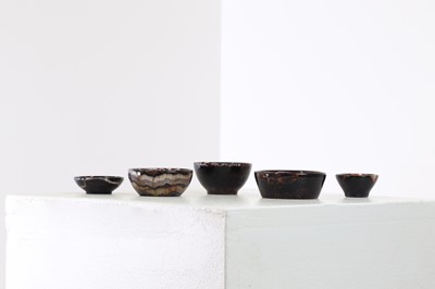 Lot 230 - Five small Derbyshire Blue John dishes