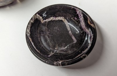 Lot 230 - Five small Derbyshire Blue John dishes