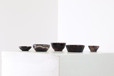 Lot 230 - Five small Derbyshire Blue John dishes
