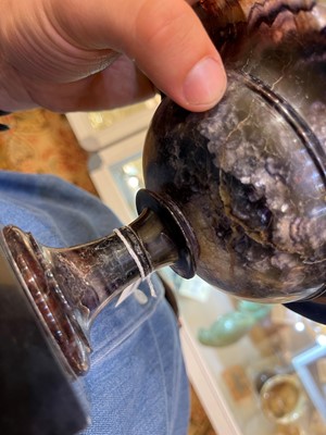 Lot 217 - A Derbyshire Blue John tazza