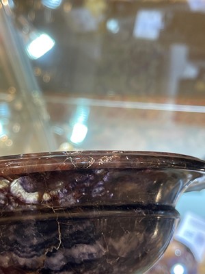 Lot 217 - A Derbyshire Blue John tazza