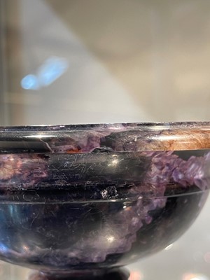 Lot 217 - A Derbyshire Blue John tazza