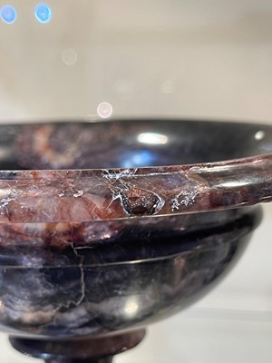 Lot 217 - A Derbyshire Blue John tazza