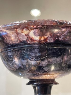 Lot 217 - A Derbyshire Blue John tazza