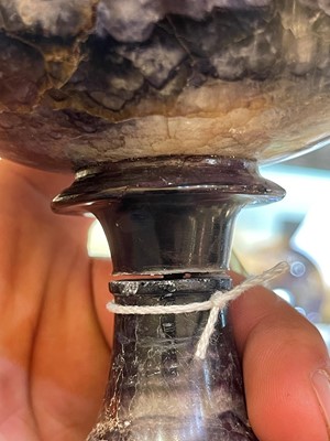 Lot 217 - A Derbyshire Blue John tazza