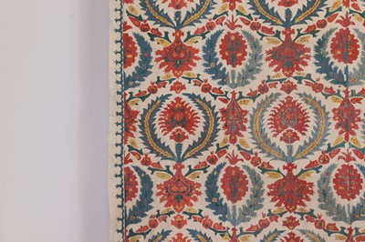 Lot 74 - A large suzani textile