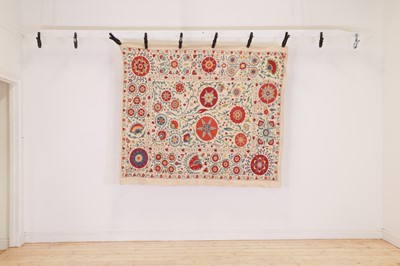 Lot 295 - A suzani textile