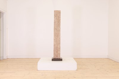 Lot 128 - A Mughal red sandstone pilaster