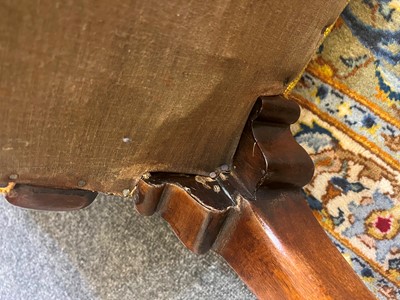 Lot 59 - A George II-style walnut elbow chair