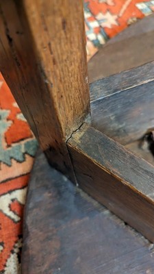 Lot 401 - A large oak cricket table