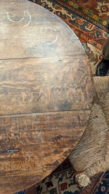 Lot 401 - A large oak cricket table