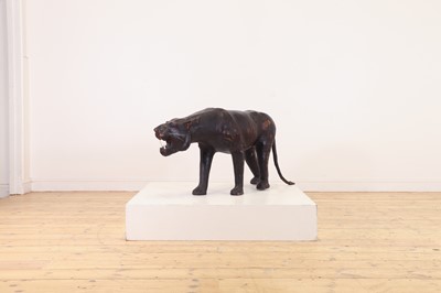 Lot 402 - A leather panther